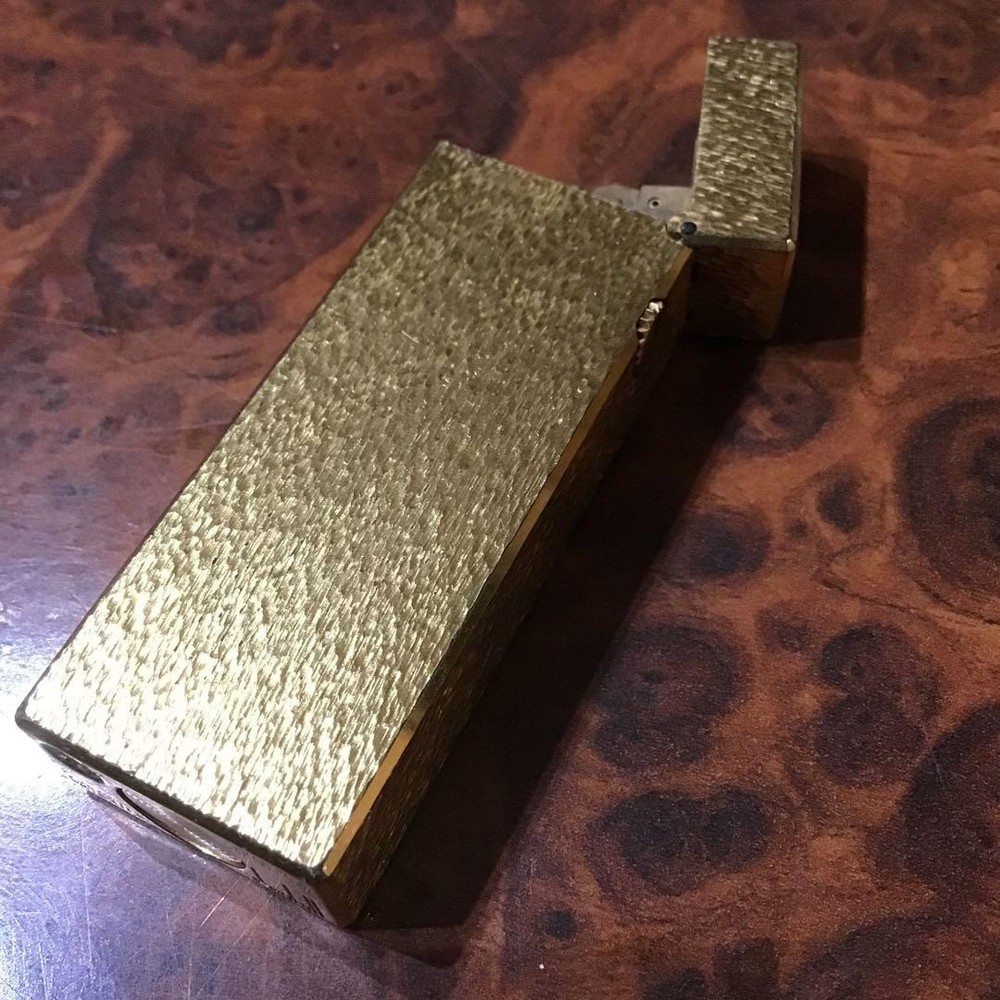 Overhauled Dunhill Rollagas lighter gold without box