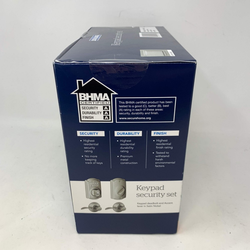New Schlage Keypad Security Set Camelot Keyless Electroni Deadbolt Door Lock