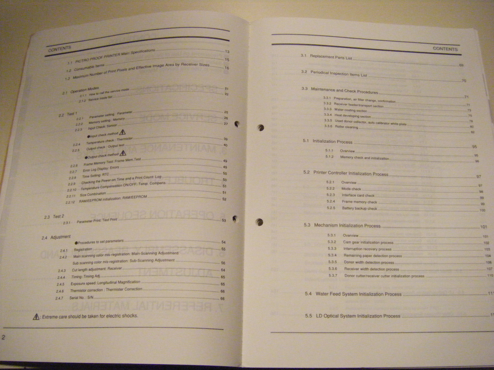 FUJI PICTROPROOF SERVICE MANUAL