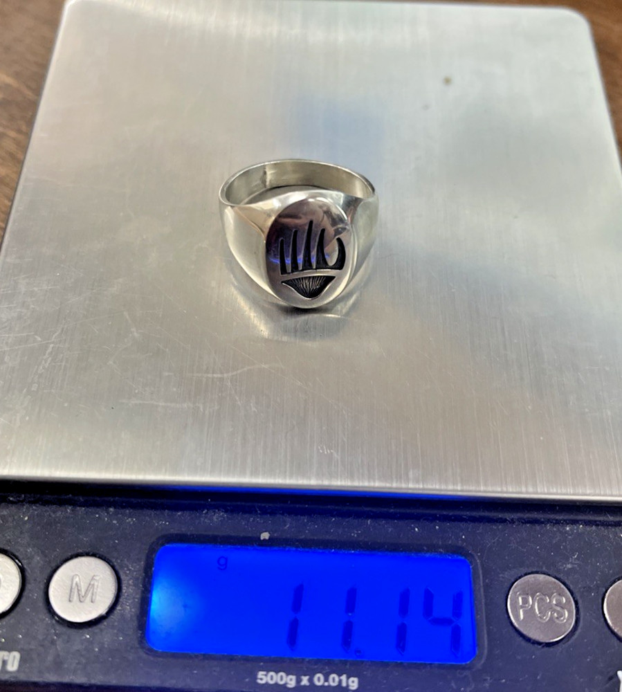925 Bear Claw Ring Sz 12