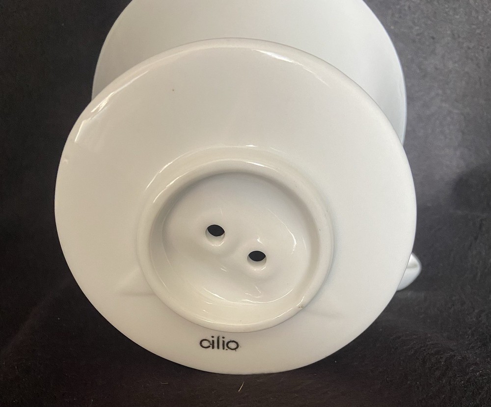 Cilio Ceramic Coffee Filter White Size 6