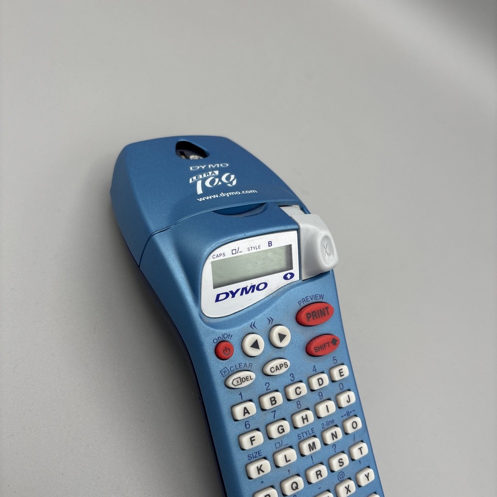 DYMO LetraTag Blue Label Maker Portable Handheld Electronic Labelmaker