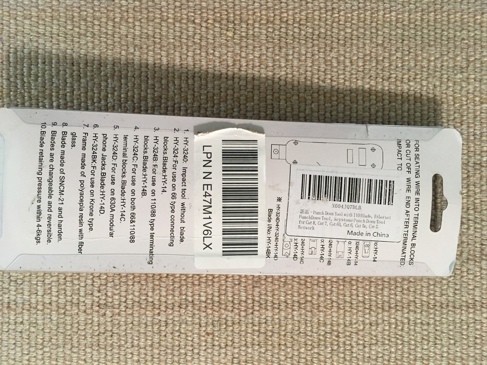 telecom impact tool, punch down tool