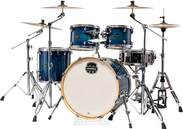 Mapex Armory 5-piece Rock Shell Pack - Blue Wave Burst