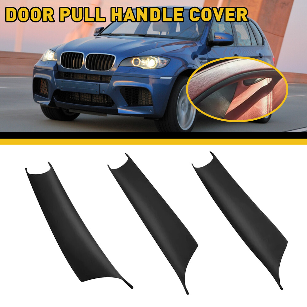 Inside Door Handle Panel Pull Trim Cover Kit For 2008-2013 BMW X5 E70 X6 E71 E72