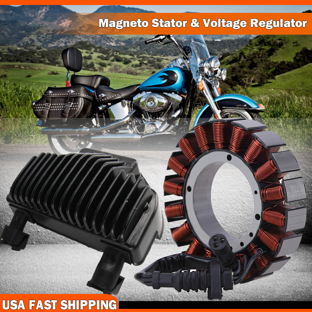 For Harley Dyna 2008-2014 2015 2016 Stator Coil & Voltage Regulator Rectifier
