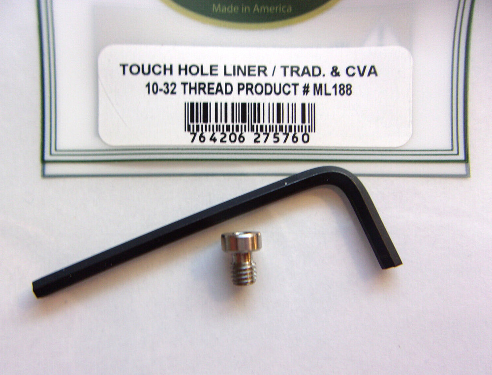Touch Hole Liner 10-32 Threads For Traditions & CVA  Flintlock Rifles/Firearms