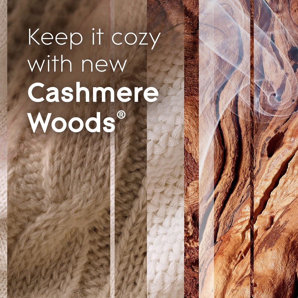 Glade PlugIns Refills Cashmere Woods Essential Oils 6.7oz 10 Ct