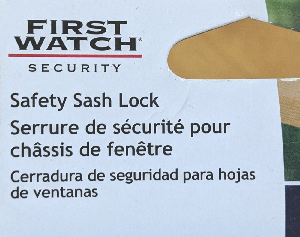 First Watch Security Safety Sash Lock Window Latch White #1428