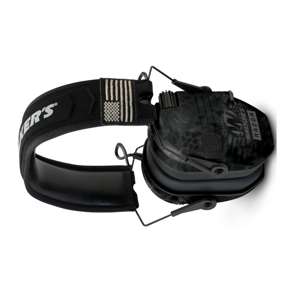 Walkers Razor Slim Electronic Earmuff Kryptek Camo and Glasses 2 Pack