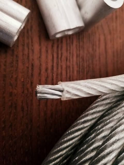 Vinyl Steel Wire Rope Cable Ferrules Thimbles Bowflex Gym Machine Kit Fixing