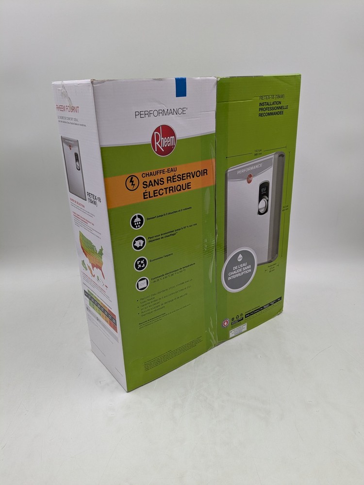 Rheem Performance Electric Tankless Water Heater 18kW 240V (RETEX-18)