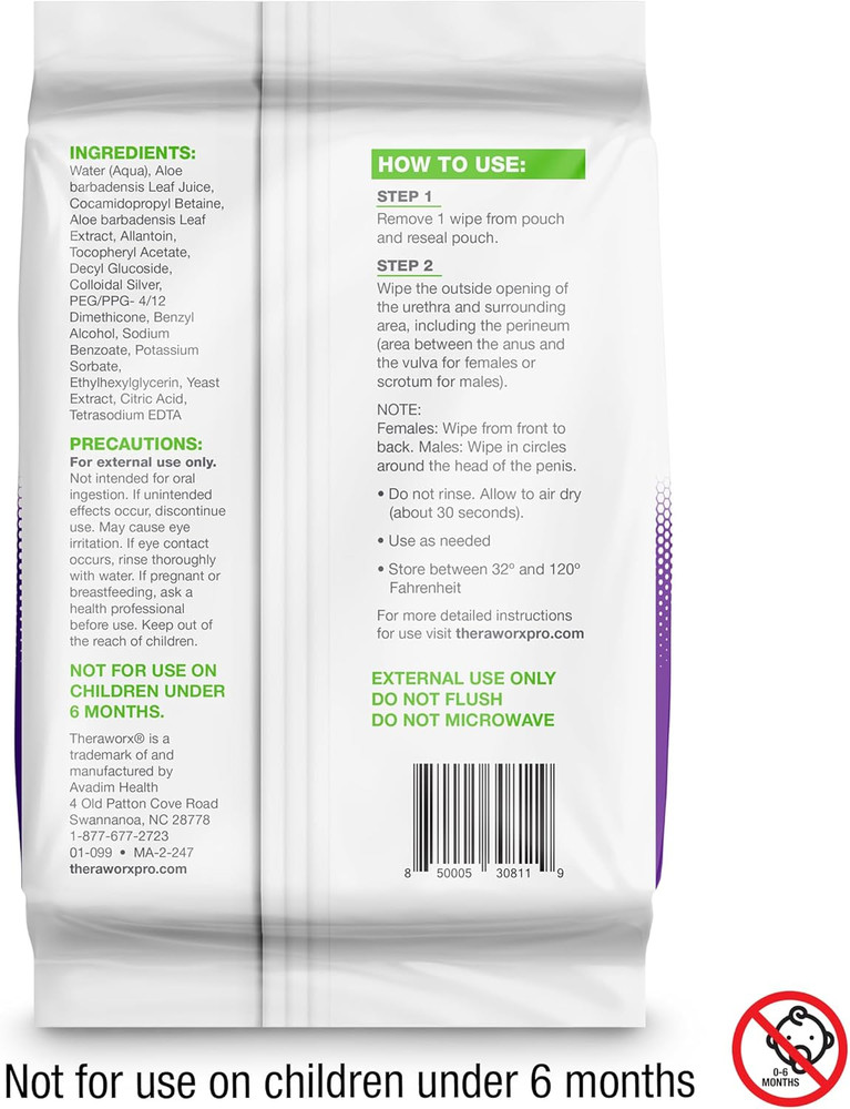 Protect 60-Count Cleansing Wipes to Help Support a Healthy Urinary System