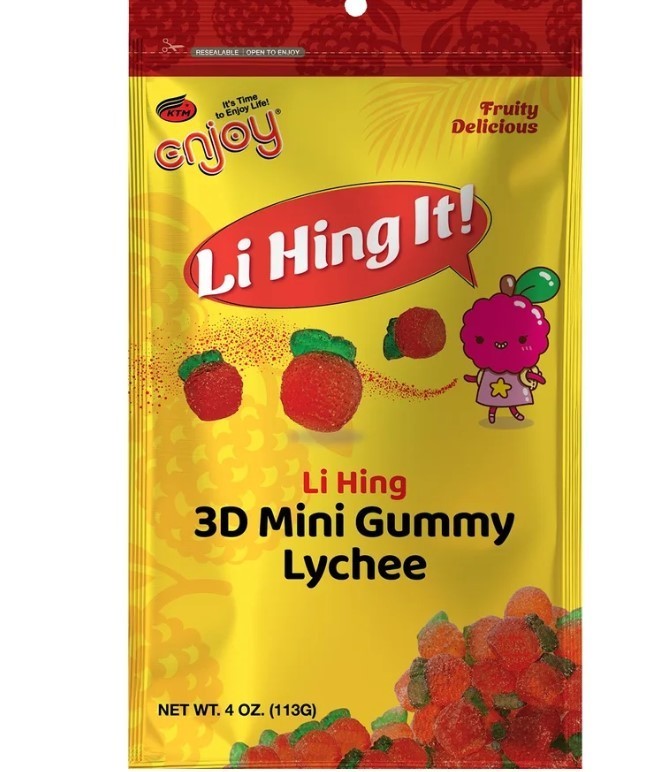 ENJOY Li Hing Mini 3D Gummy Lychee (4oz) 1 Bag