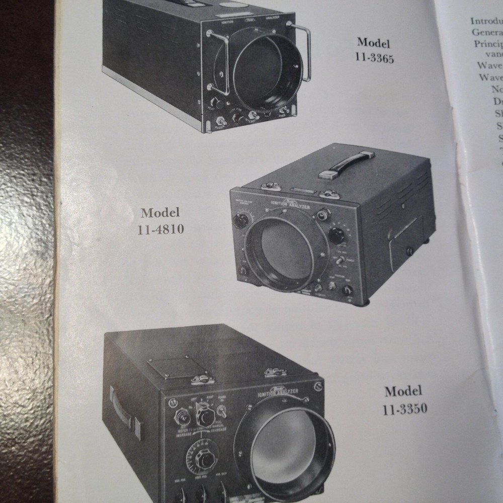 Bendix Ignition Wave Form Interpretation Manual for R-3350 Low Tension Ignitions