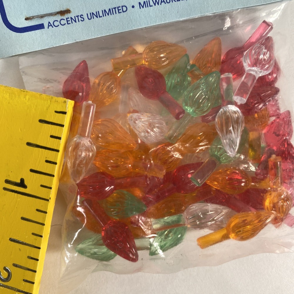 Wee Crafts Medium Size Tree Lights 35 Plastic Lights NOS For Ceramic Trees