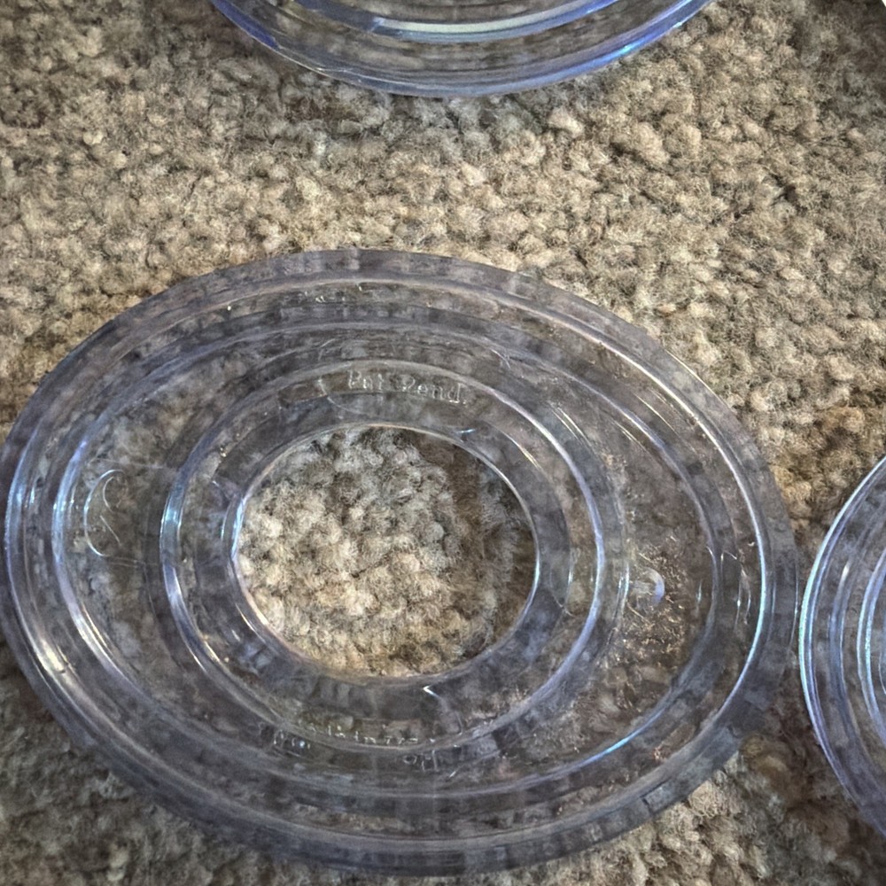 Creative Memories Custom Cutting System 4 Oval Pattern Template Set Scrapbooking