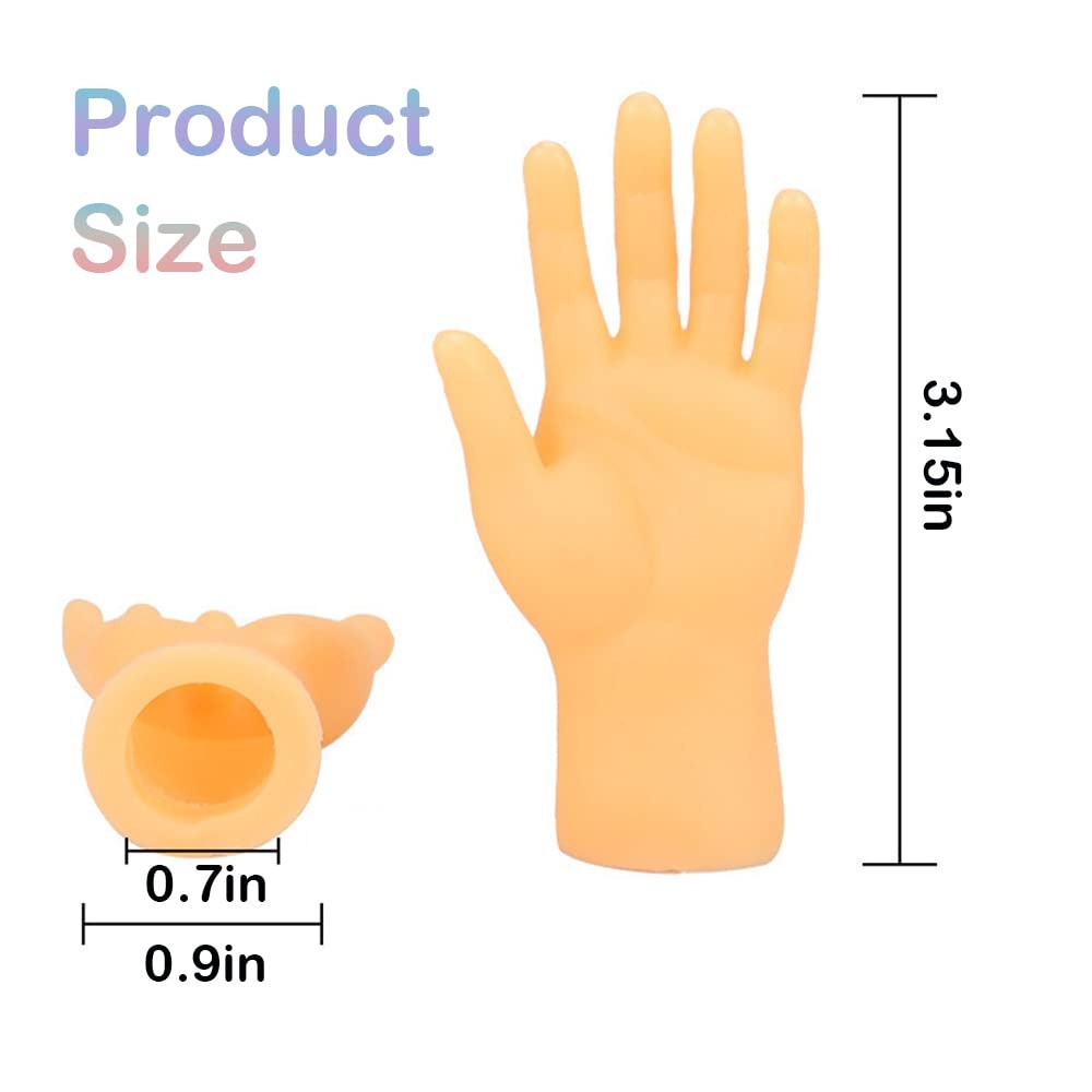 30 Pcs Tiny Finger Hands Mini Rubber Puppets, Miniature miniature