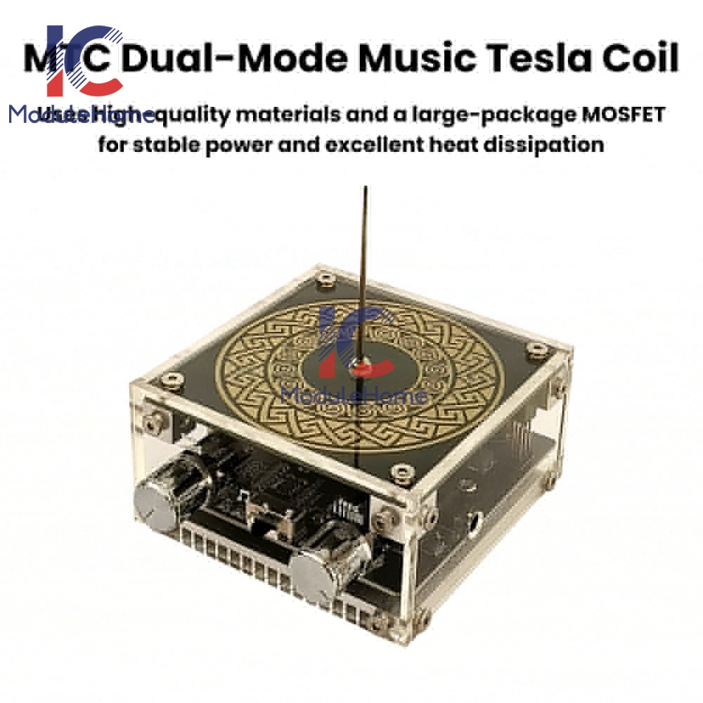 MTC Dual-Mode Music Tesla Coil Artificial Lightning Touchable Bluetooth Decoding