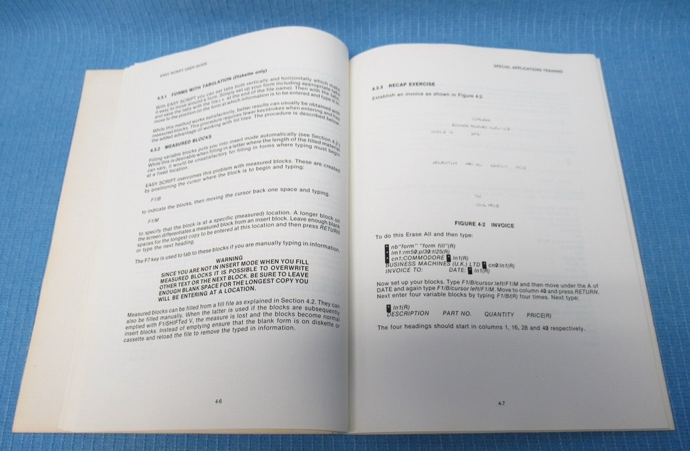 Vintage Commodore 64 Easy Script Software & User Guide Manual - Untested