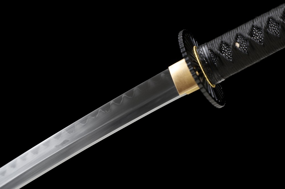 All Black Katana Battle Ready T10 Japanese Samurai Razor Sharp Functional Sword