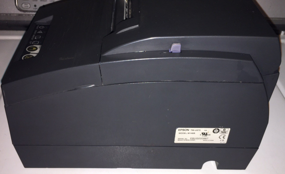 Epson TM-U675 Model M146B Receipt Printer Check Endorser USB Interface