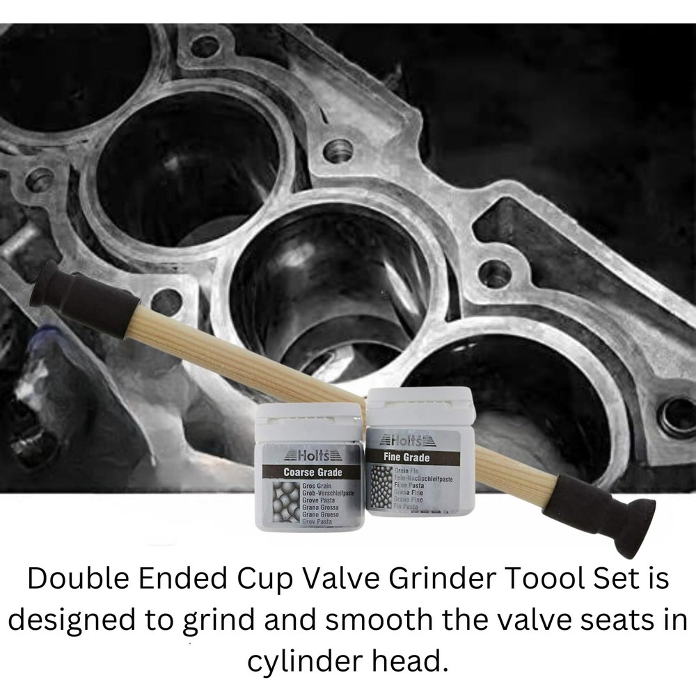 Valve Grinding Lapping Compound Kit Fine and Coarse Grade Bundle with Capners...