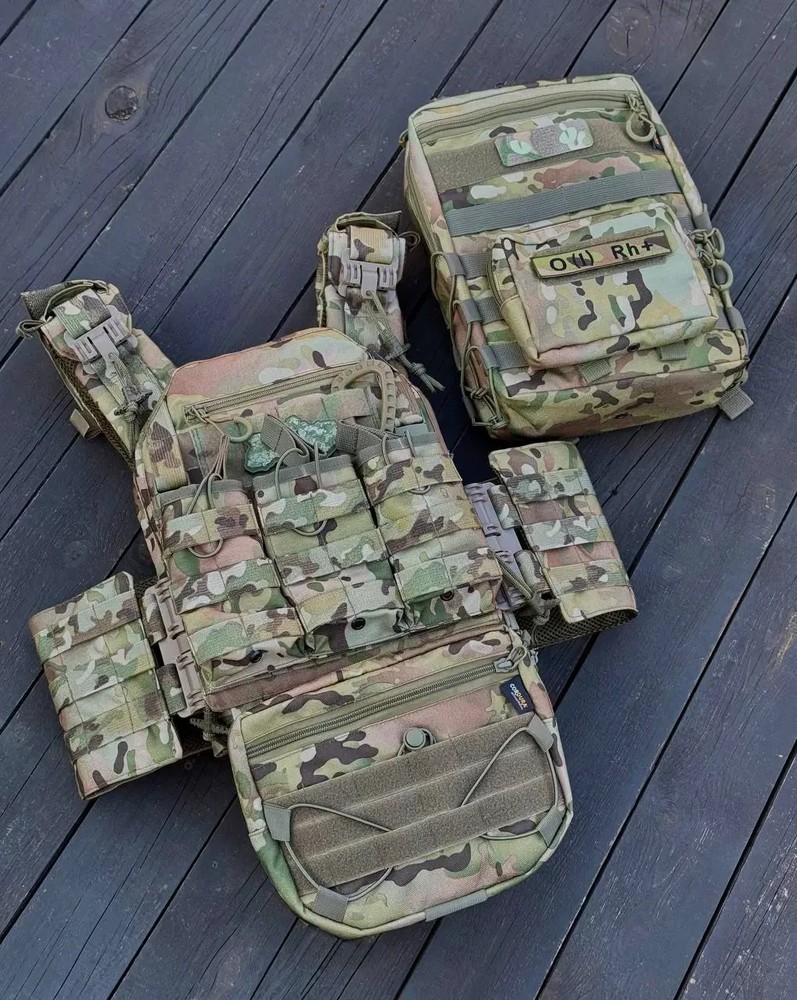 Complete Cordura Plate Carrier Set multicam💛💙