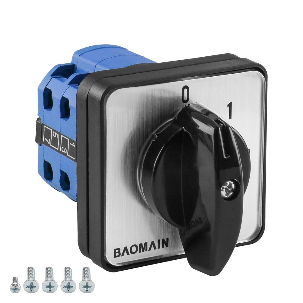 Panel Mount 5 Position Changeover Switch AC 660V 20A - Reliable Performance