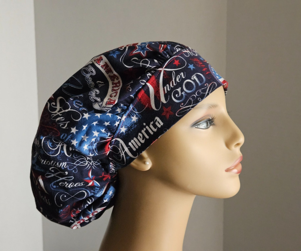 Bouffant Scrub Cap - Patriotic