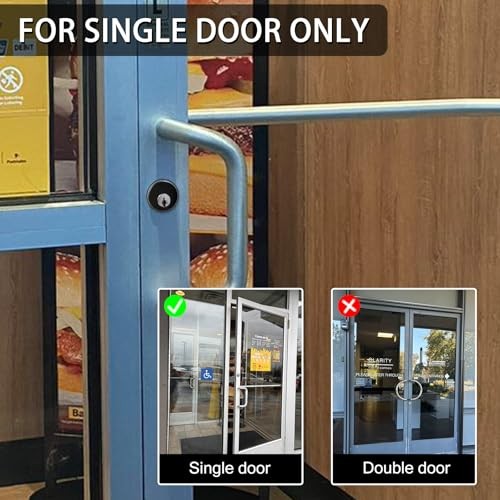 Storefront Door Lock Alsecure Commerical Swing Deadbolt 1.1/8" Backset Silver