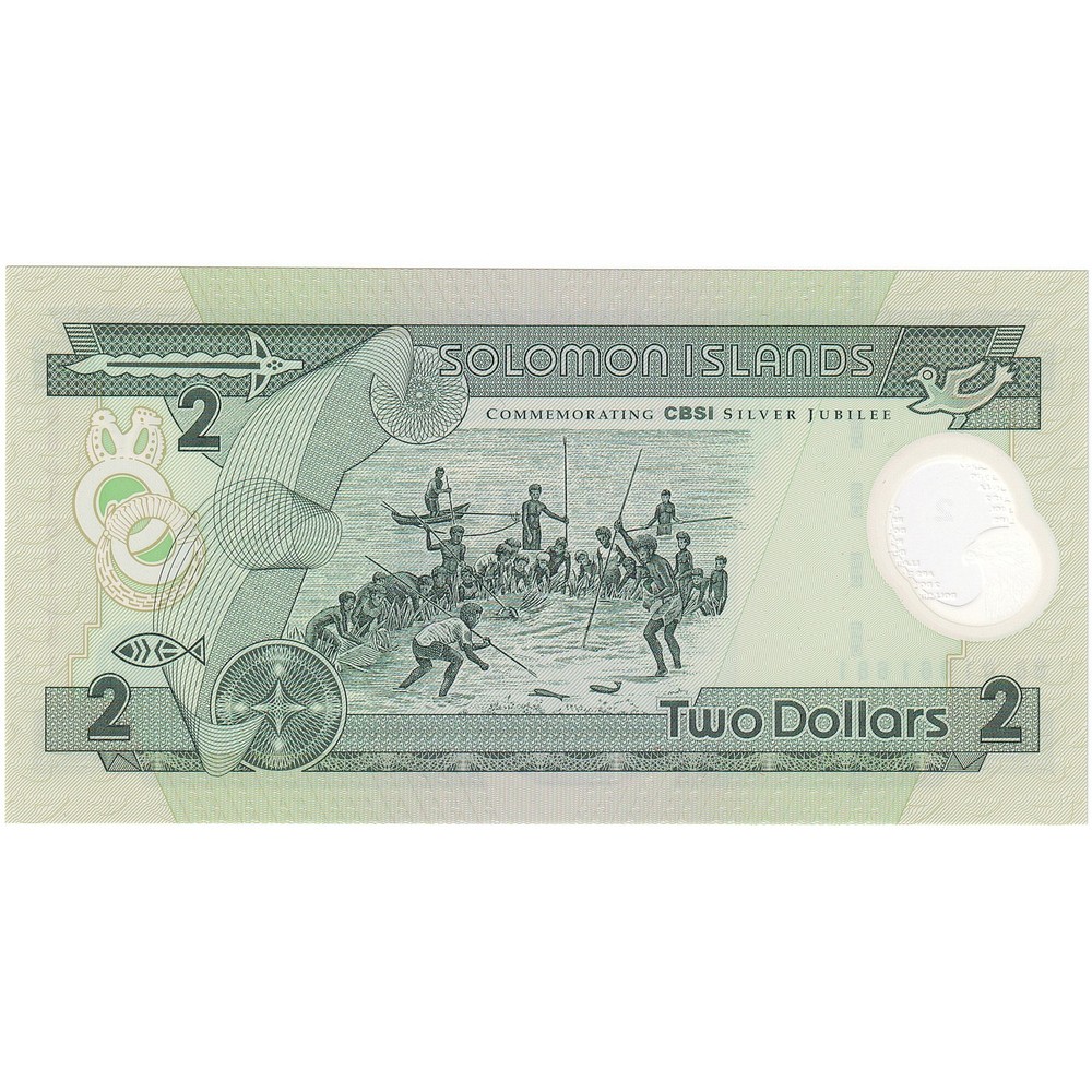 [#195935] Solomon Islands, 2 Dollars, KM:23, UNC