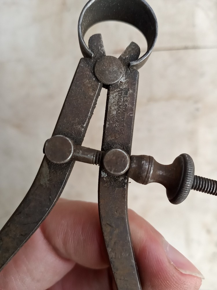 Vtg 4 Starrett Spring Type Outside/Inside Caliper/Divider Quick Spring Nut