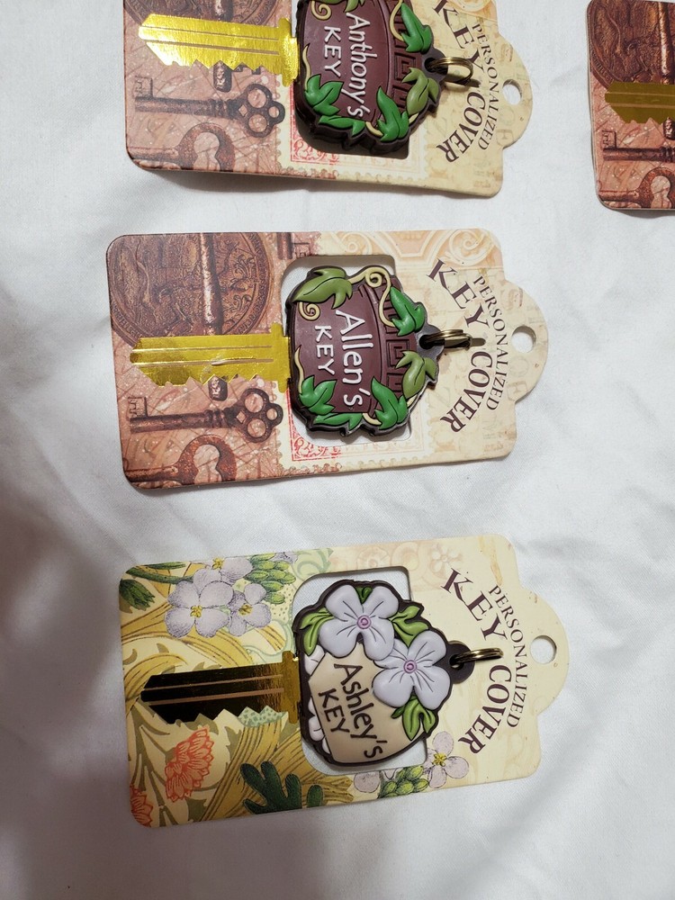 PERSONALIZED KEY COVERS NAMES WITH A,B & C