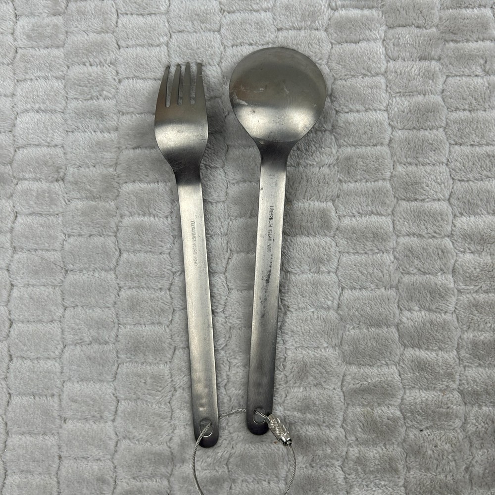 MSR Titan Ultralight Titanium Backpacking Fork & Spoon Set