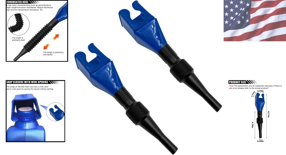 Retractable Car Fuel Funnel - Flexible Plastic Tool for Easy Liquid Transfer