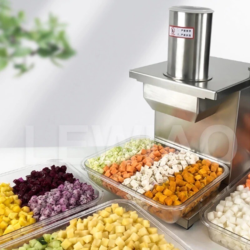 Fruit Vegetable Dicer Dicing Machine Cutting Carrot Potato Onion Cube Cutter
