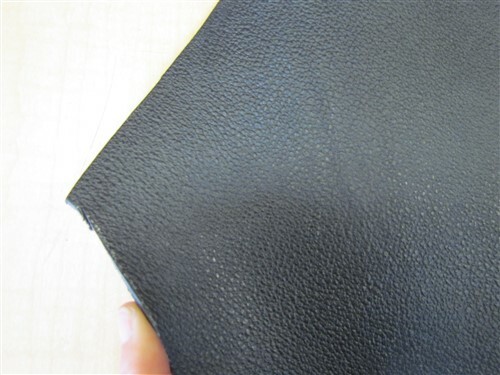 BLACK THICK LEATHER HIDE 64" X 36 1/2"