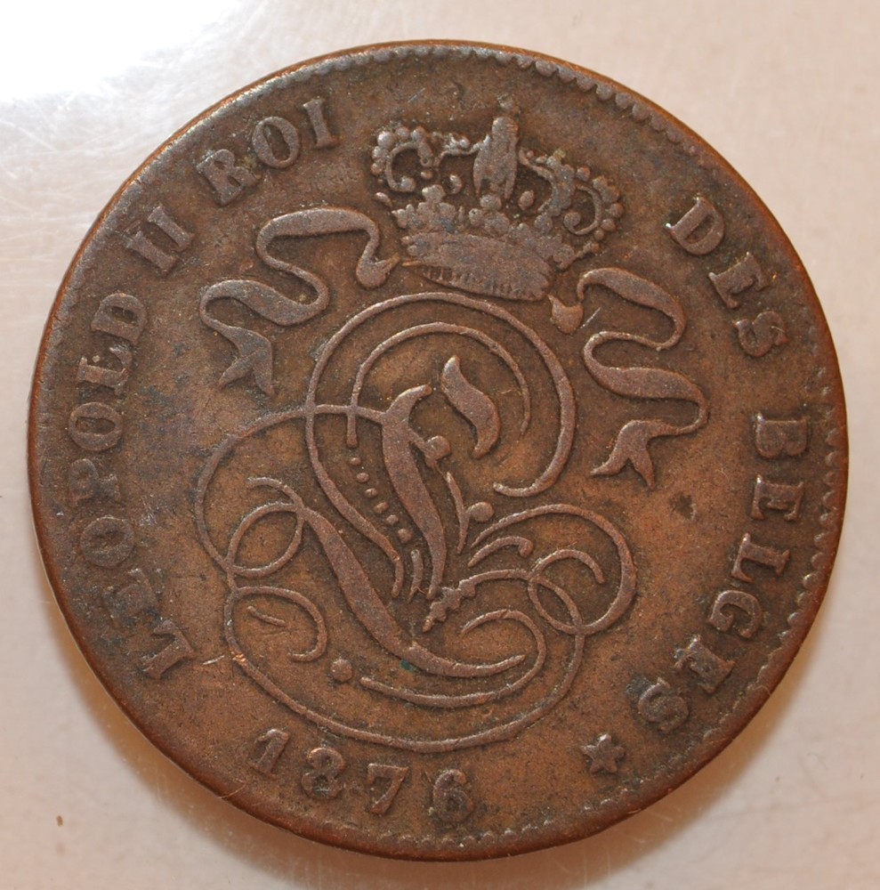 1876 Spain 2 centimos