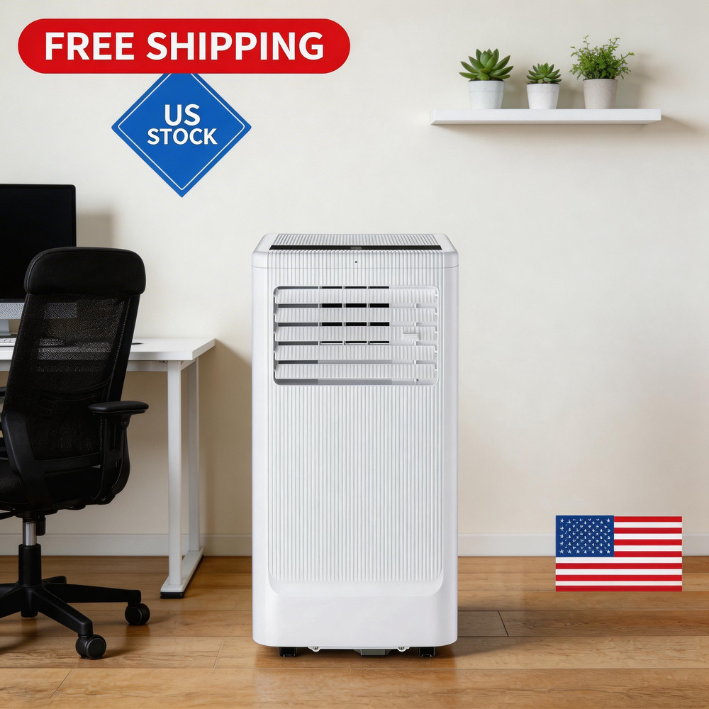 Portable Air Conditioner Model A White Body + White Top Cover New Np-10K 1Pcs