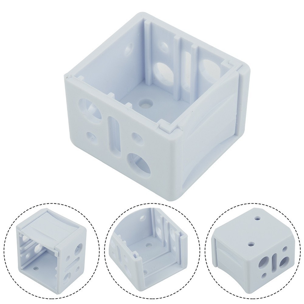 Blind Brackets Mounting Support Simple White Low Profile Box Plastic Reliable