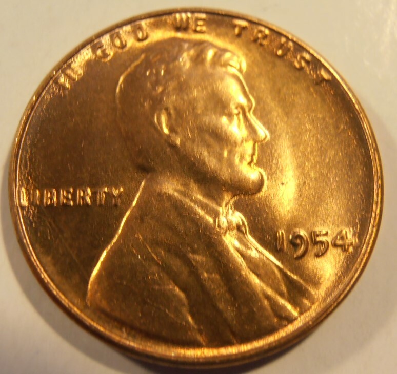 1954 P LINCOLN CENT - BU from a nice roll