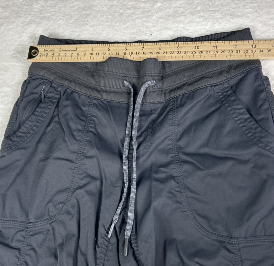The North Face Aphrodite Nylon Cropped Ruched Pull On Pants Black Size Small