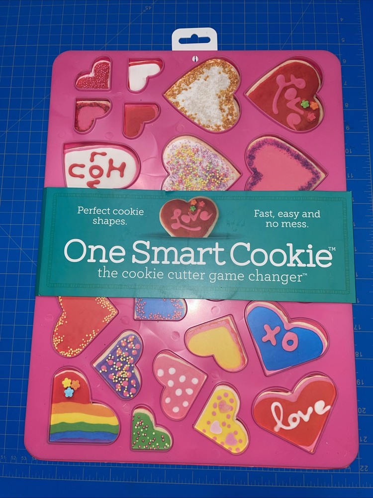 One Smart Cookie Heart Shaped Cookie Cutter Multiple Sizes In One