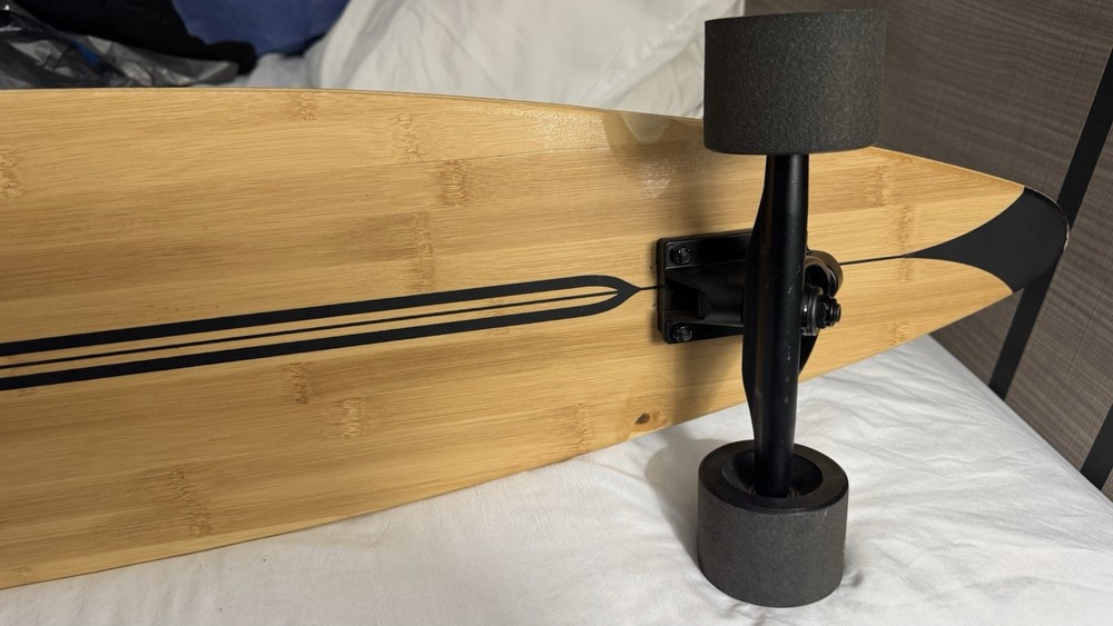 Retrospec Zed Bamboo 44 in Longboard Complete Black Grip Bamboo Deck