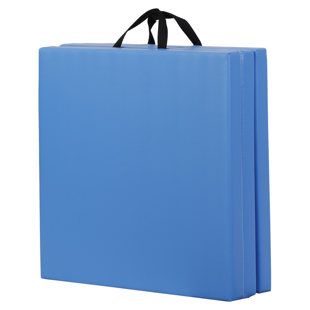2.2'' Thick Three Fold Folding Exercise Mat with Carrying Handles 6'×2' Gym Mat