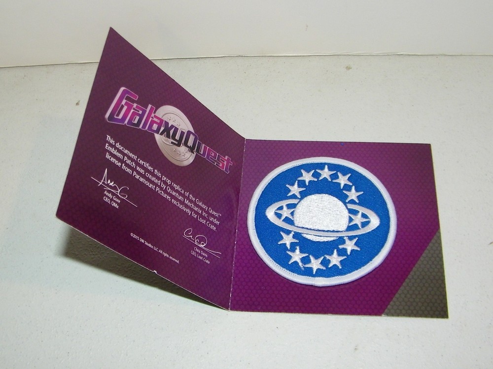 Galaxy Quest Emblem Patch Uniform Prop Replica Loot Crate Exclusive NEW
