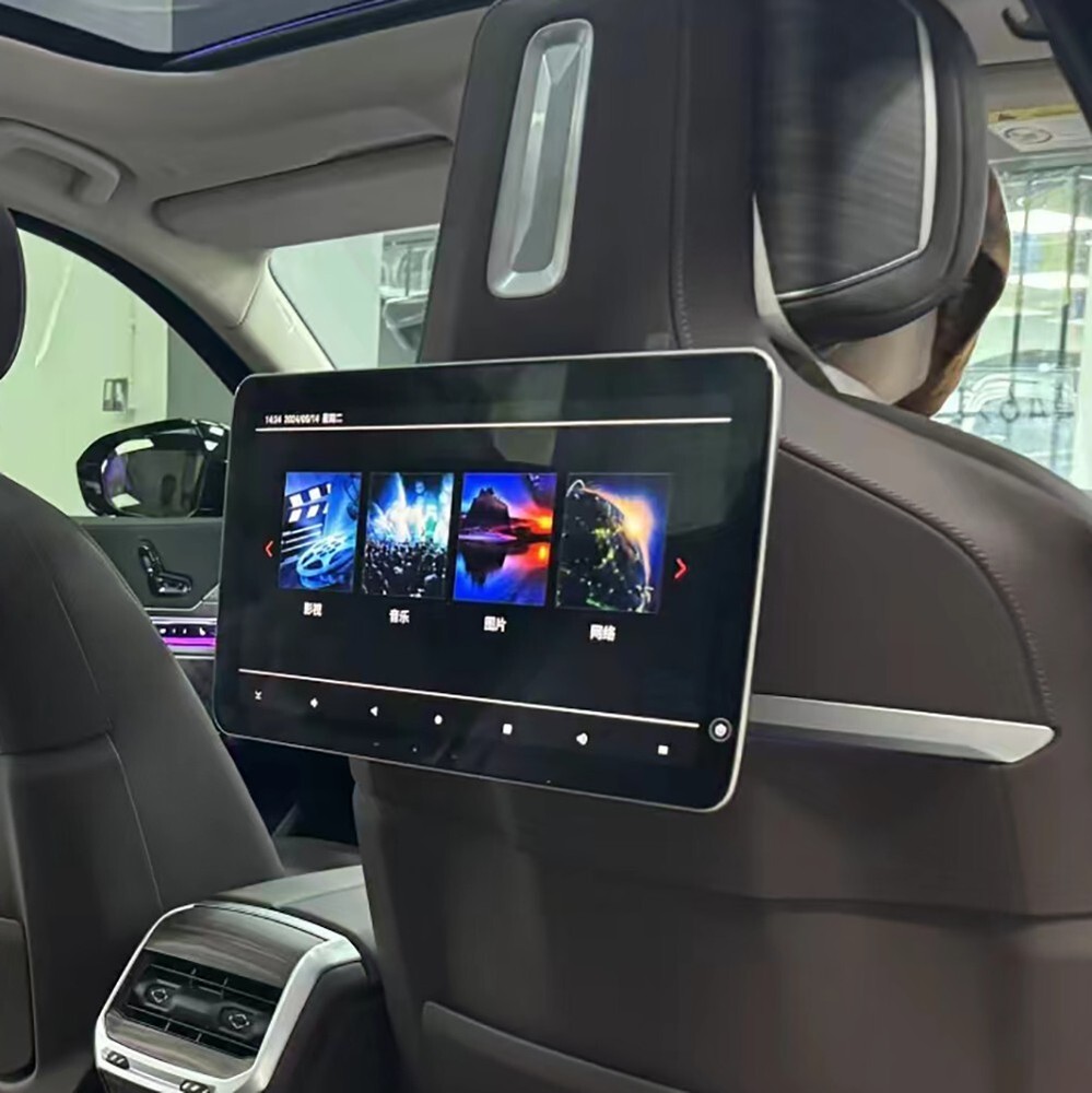 Android Headrest Back Seat Screen For BMW ix 2024 Car Rear Entertainment System