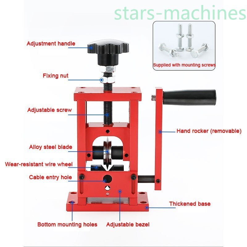 DIY Copper Scrap Wire Peeling Manual Waste Wire Stripping Machine Cable Stripper