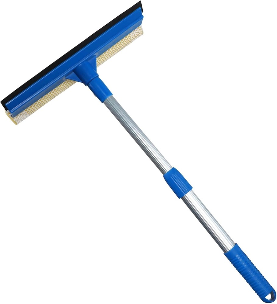 Professional Window Squeegee,2 in 1 Squeegee Window Cleaner with Long Stainle...